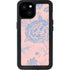 Rose Quartz & Serenity Floral iPhone 15 Plus Waterproof Case